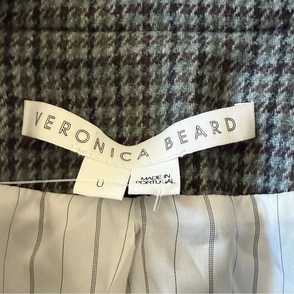 VERONICA BEARD Pyle Dickey Wool Double Breasted Blazer in Sage Multi Sz 0 - Picture 10 of 12